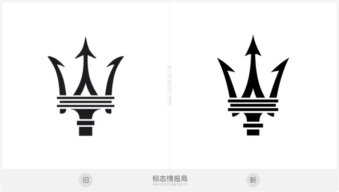 瑪莎拉蒂23年后更新Logo！三叉戟更鋒利了！